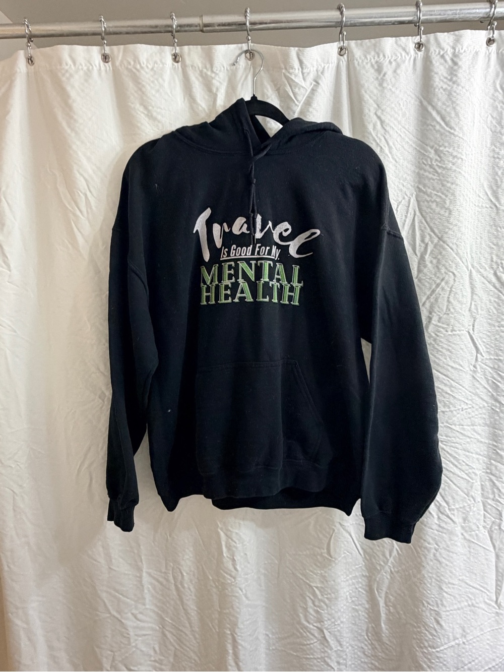 Travel is Good for my Mental Health Sweatshirt. Size L.